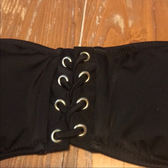 NEW VS PINK laced up bandeau bikini top - Picture 2 of 3
